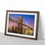 Brooklyn Bridge at Night in Abstract - Picture Frame Graphic Art Print-55681126-55681130