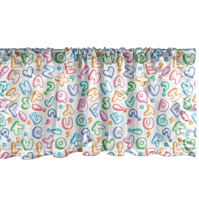 Ambesonne Cars Valance Pack of 2 Cars with Modern Tones Print 54 Multicolor