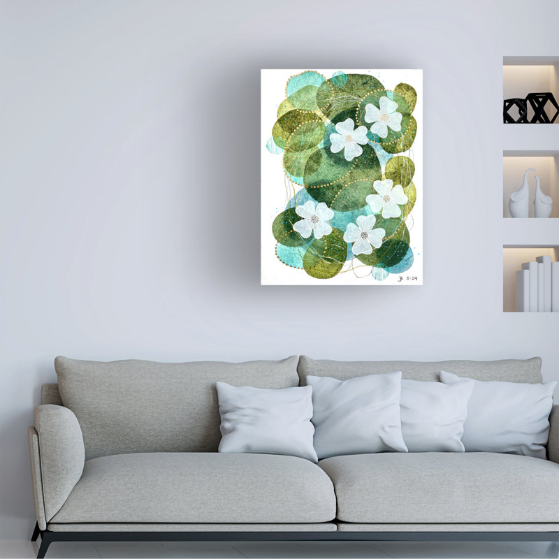 Art sur toile, "Jocelyn Benford Lily Love", H 19 po x l 14 po