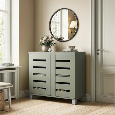 Millan 12 Pair Shoe Storage Cabinet