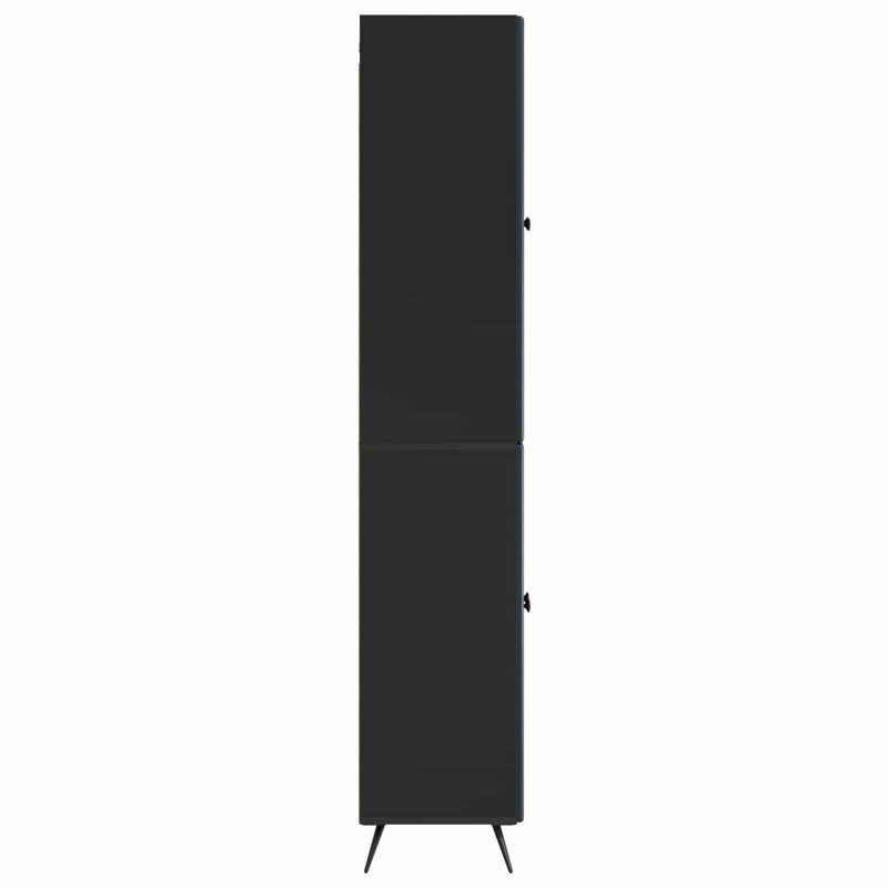 4 -Door 4 Storage Cabinet, Black