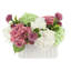 Hydrangea and Dahlia Arrangement in Ceramic Vase