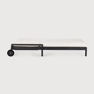 Jack Outdoor Teak Chaise Lounge