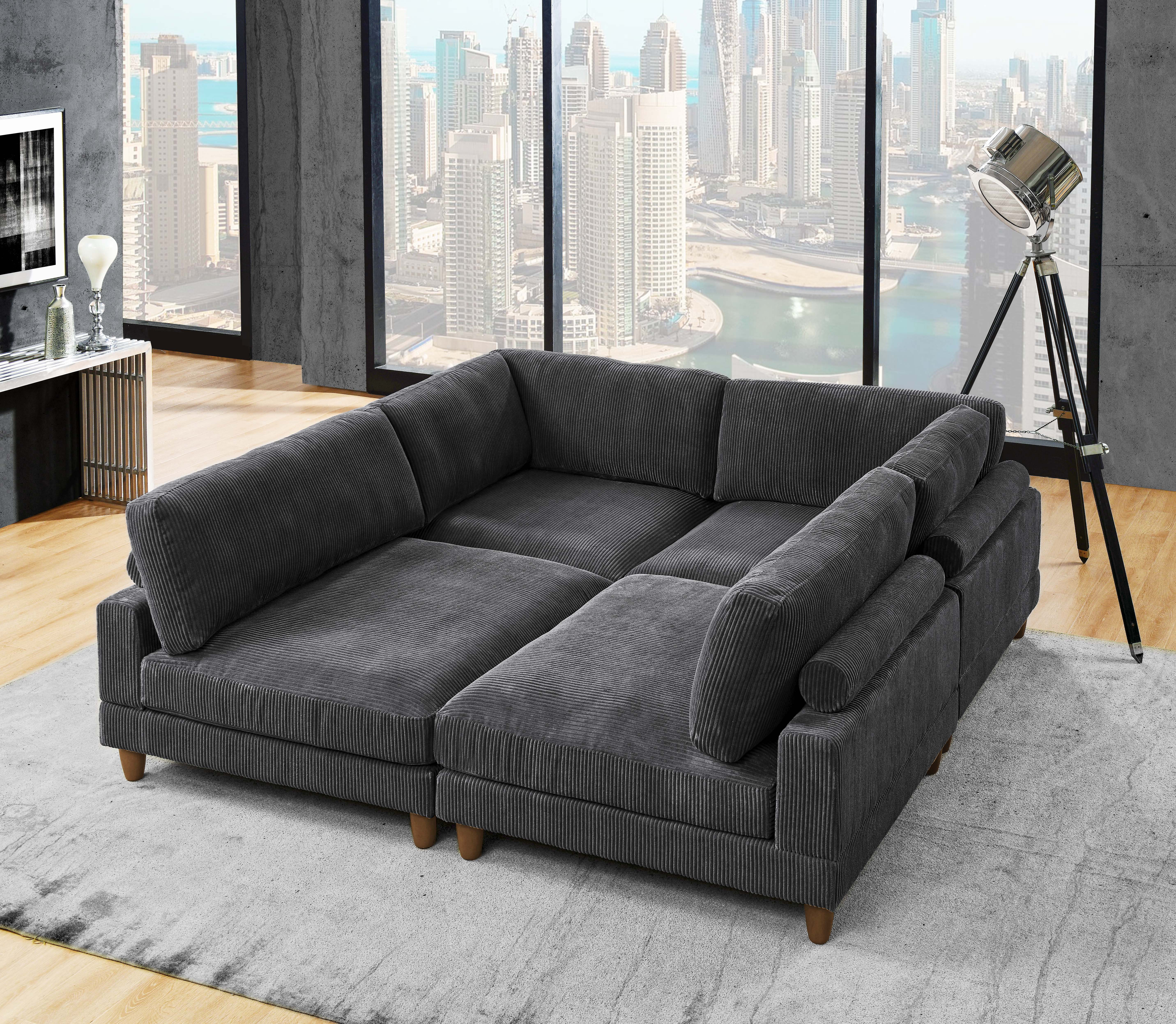 Wade Logan® 178" Wide Left Hand Facing Modular Corner Sectional & Reviews | Wayfair