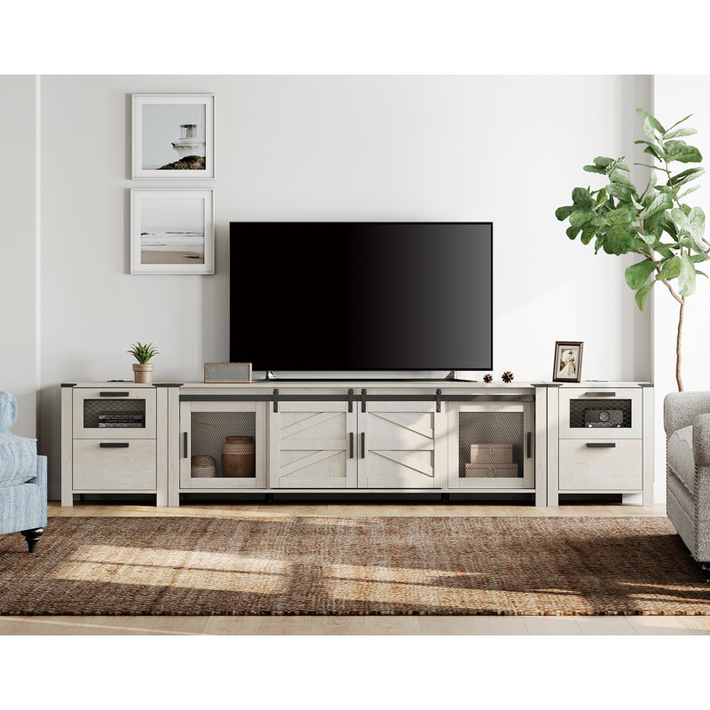 Castina TV Stand for TVs up to 88", Antique White