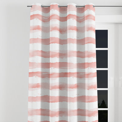 French Country Curtains for bedroom - Striped Azeriah Grommet Curtain - 1 Panel