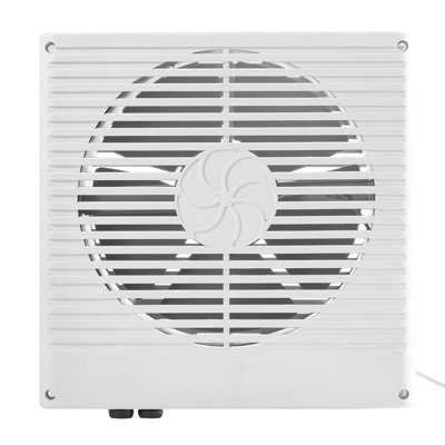 Ventilateur d'une pièce à l'autre de 7,5 pouces, ventilateur mural avec moteur à courant alternatif et vent réglable bidirectionnel, ventilation silencieuse de 180 pi³ / min pour la cuisine, le salon et la salle de lavage, atelier
