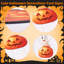 12 autocollants de sol Halloween (plastique)