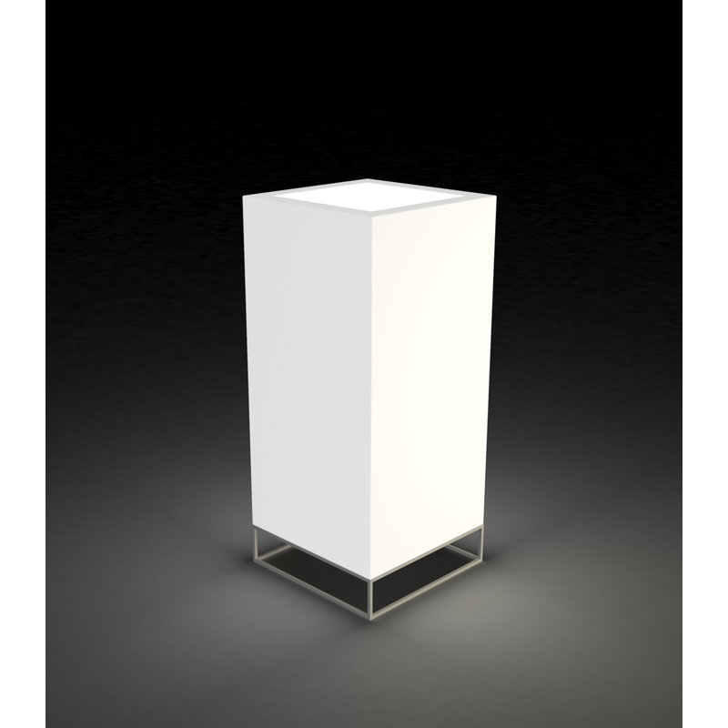 Pot à fleurs en résine Vela, H 35,5 po x l 15,75 po x P 15,75 po