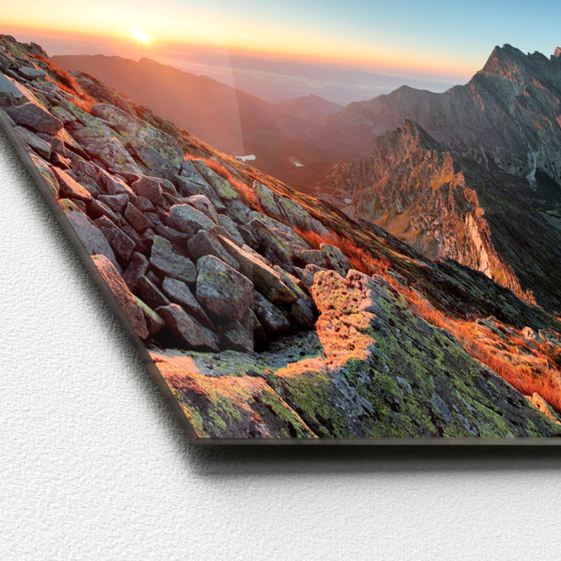 No Frame Print on Glass, 50 cm H x 125 cm W x 1.4 cm D