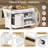 59.3" Kitchen Island With Storage 2 Pull Out Cabinet-1412308647