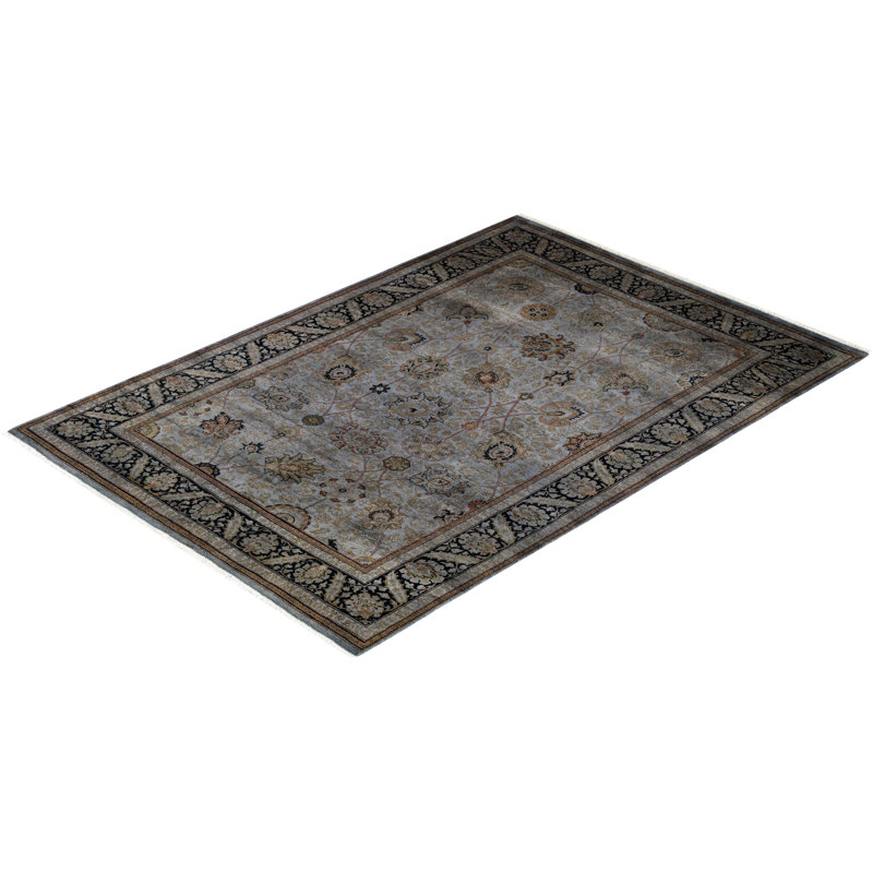 Fine Vibrance One-of-a-Kind 4' 7" X 6' 5" Hand Knotted Area Rug