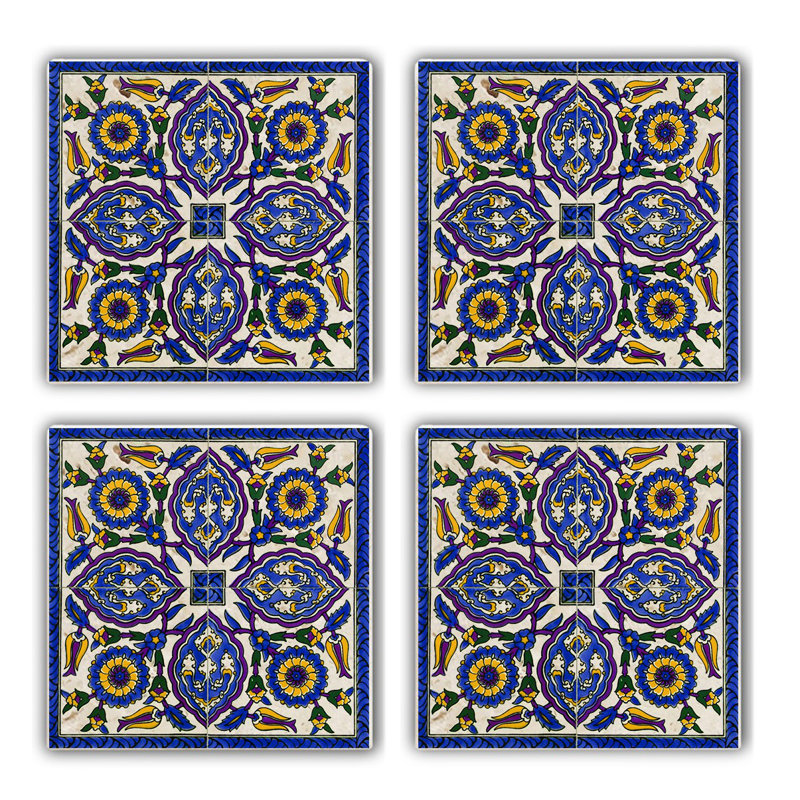 Sous-verre, Bleu