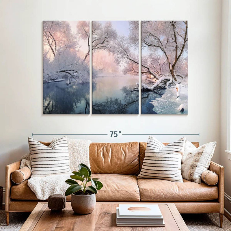 Paysage d'hiver Alvord, H 42 po x l 65 po