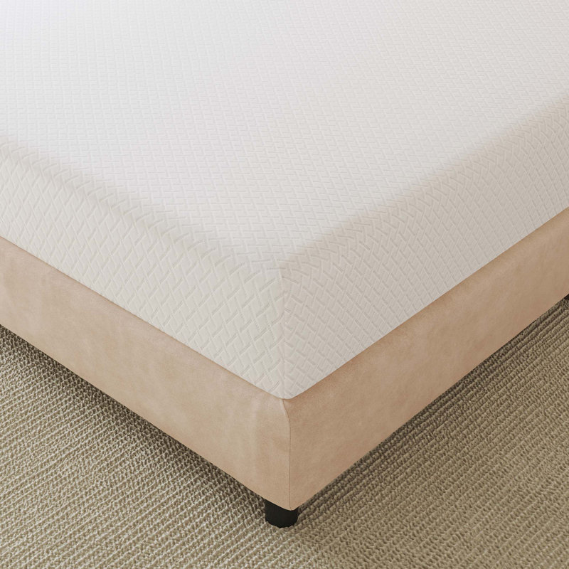  Matelas en mousse viscoélastique infusée de thé vert moyen 8 po EGOHome, Lit simple, Profil standard (8 po)