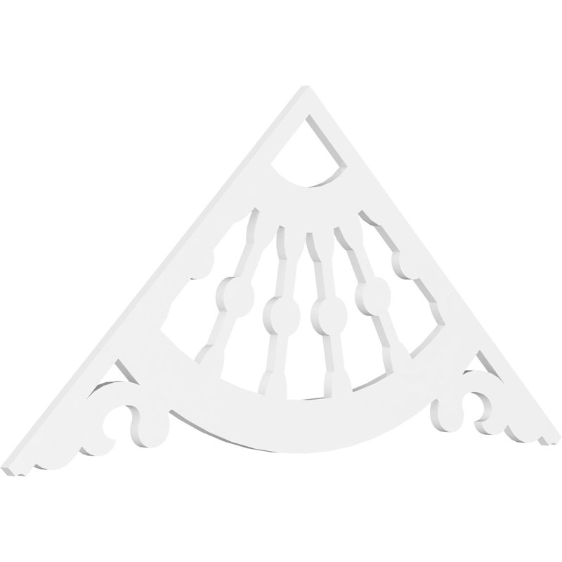 Roue de chariot à pignon en PVC de qualité architecturale, 72 po x 33 po x 1 po, 11 / 12, Plastique
