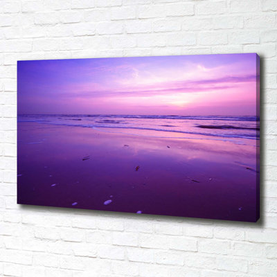 Sunset Sun Sea - Wrapped Canvas Print