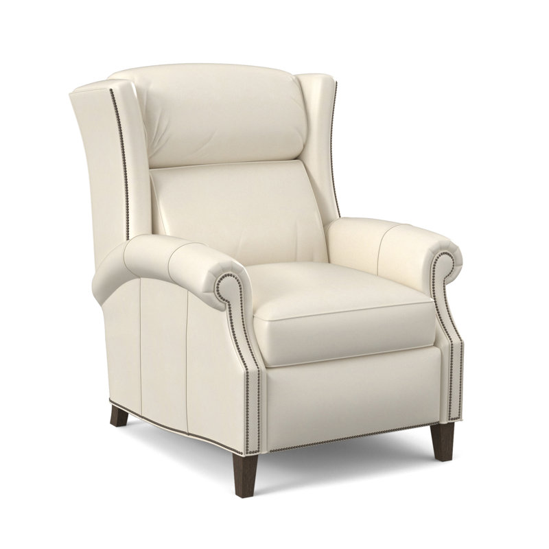 Broderick Recliner, #9 Gunmetal, Rio Mineral Genuine Leather, Cobblestone