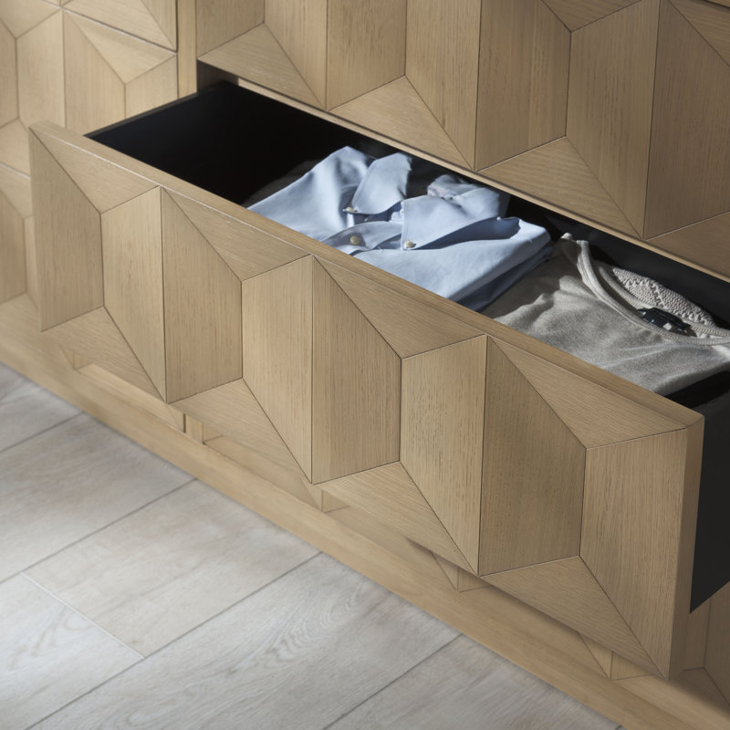 Commode 6 tiroirs Jaquila, Naturel