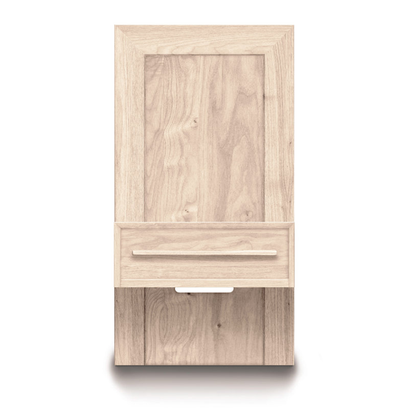 Moduluxe 1 - Drawer Solid Wood Nightstand, Conventional, Natural Cherry
