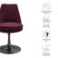 Chaise pivotante rembourrée Lippa-105239767-105239764