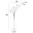 Kitterman 88'' Brushed Nickel LED Tree Floor Lamp