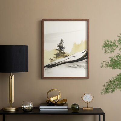 «Christmas Holiday Art» CECXCIX, reproduction d'art encadrée - bois massif