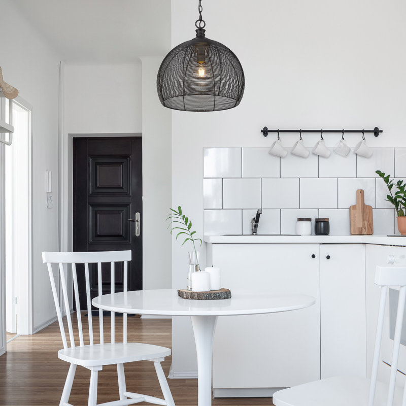 Callan 1 - Light Matte Black Shaded Pendant