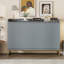 Lit escamotable avec pieds en fer Murphy, design moderne, gris