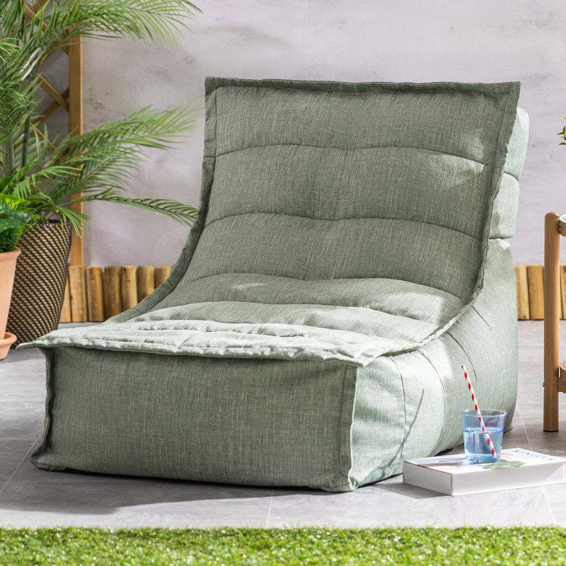 Bean Bag Bazaar Dolce Outdoor Lounger, Green