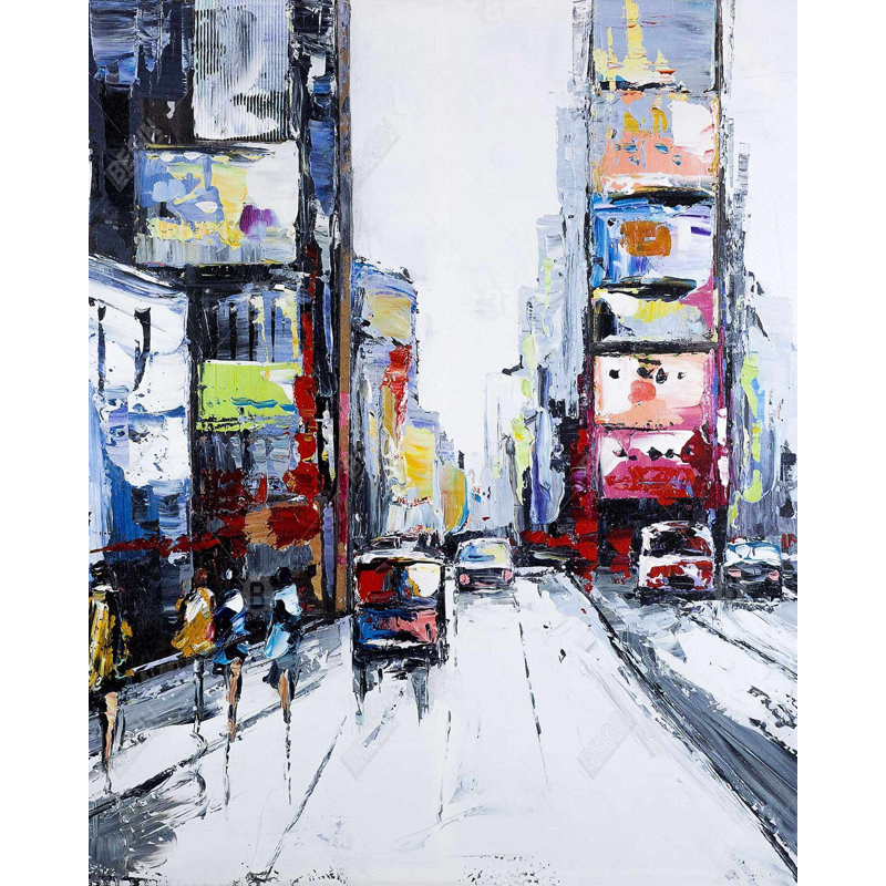 Time Square - Décoration de salon en toile encadrée | Home Art