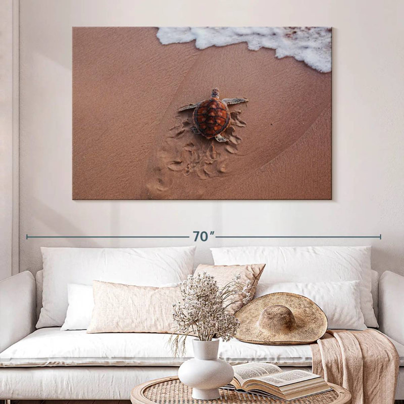 Brampt Turtle Footprints, 34" H x 51" W