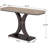 Compact Console Table,Modern Industrial Style Entryway Foyer Table,Sturdy Sofa Table