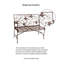Banc de jardin papillon en fer