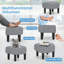 Fauteuil d'appoint pivotant avec repose-pieds Modern