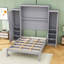 Lit escamotable avec garde-robe et tablette de rangement Murphy-1050557023-1050556963