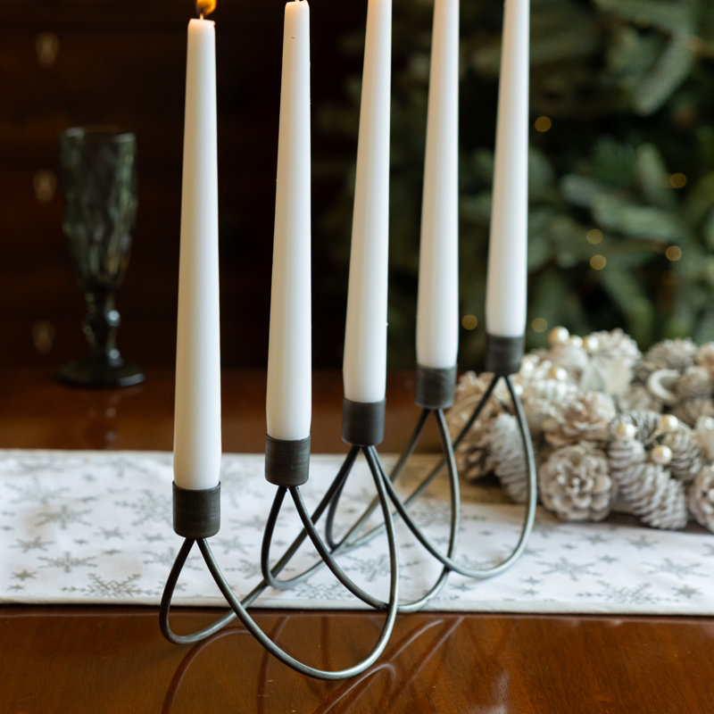 12cm Metal Tabletop Candelabra