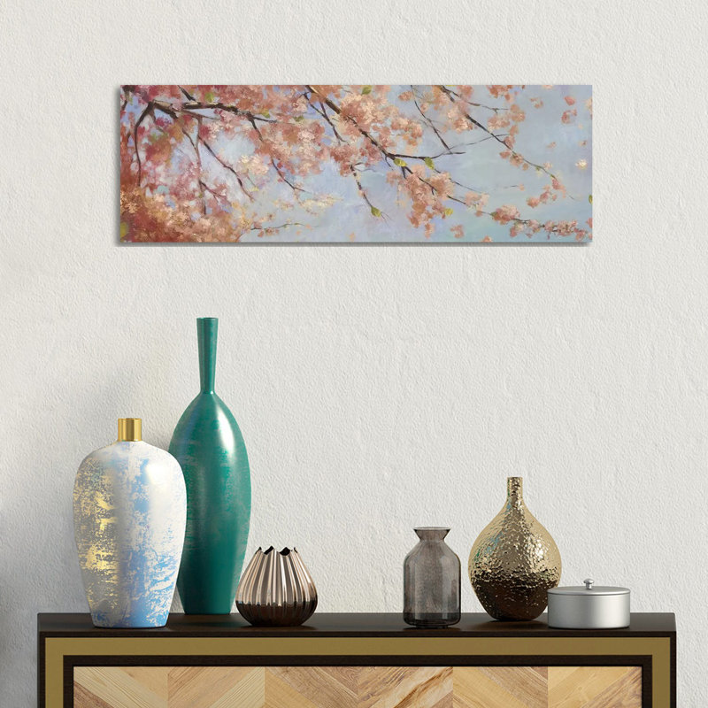 Osaka Blossoms II by Asia Jensen - Wrapped Canvas Panoramic Painting