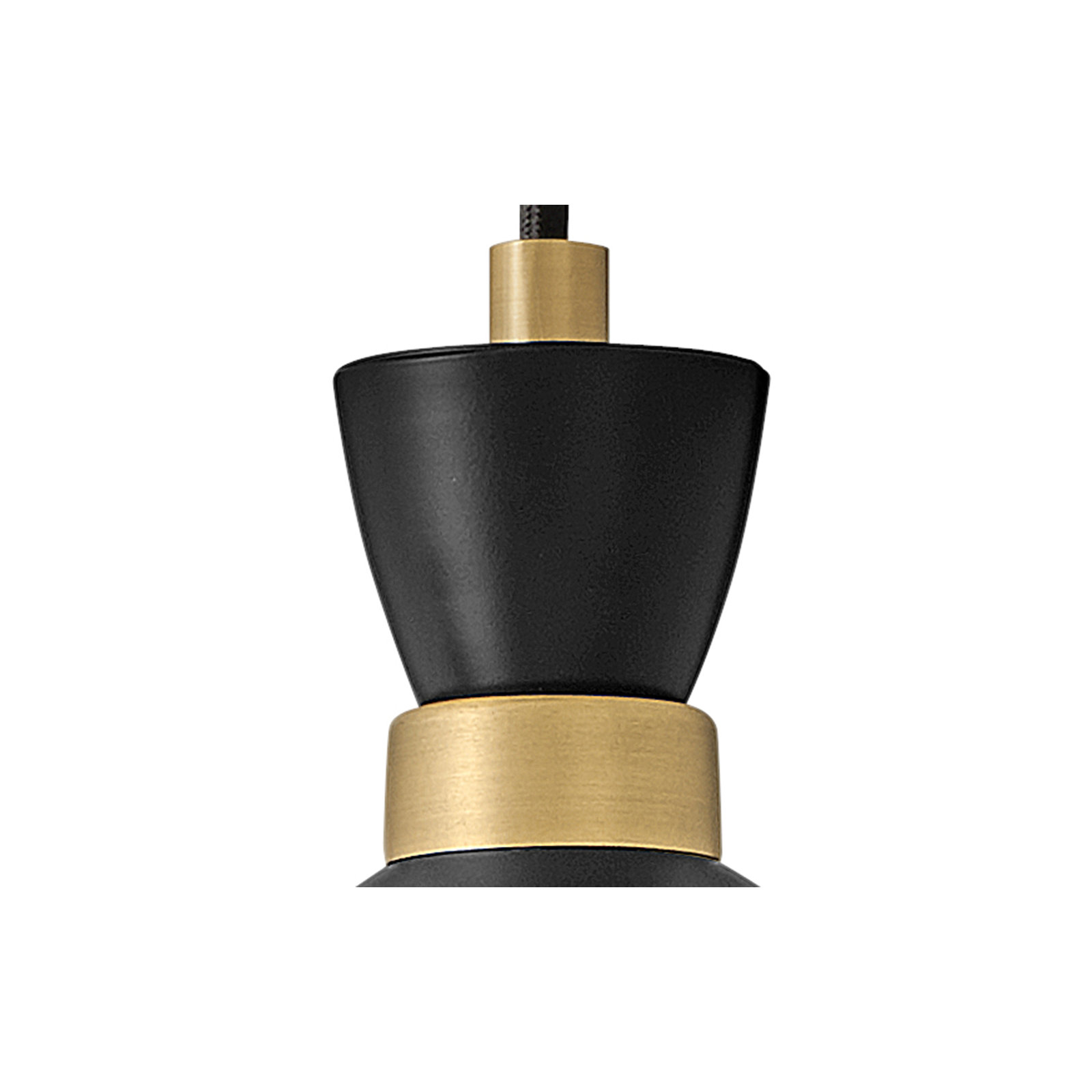 Kita Single Light Metal Dimmable Pendant, Black