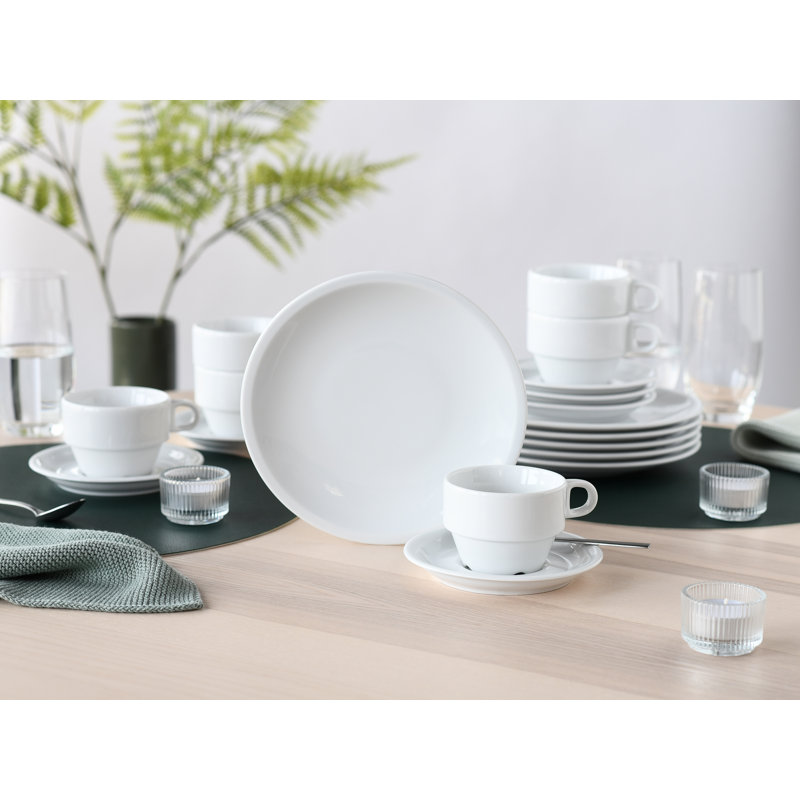 Milano Weiss Porcelain China Dinnerware Set Piece