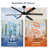  Cissline 60" Modern Black Ceiling Fan With Light, Remote & App Control for Living Room/Dinning Room