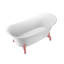 67" Streamline Clawfoot Soaking Acrylic Bathtub-1576153806-1576153809