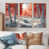 Toile naturelle avec cadre flottant