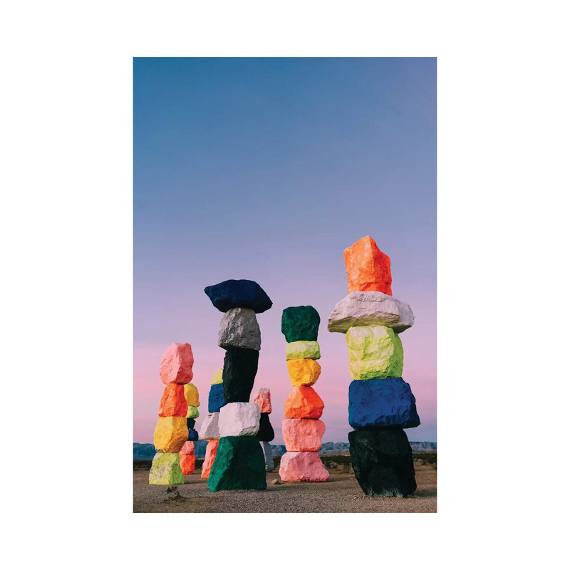 «Seven Magic Mountains Sunrise II» par Bethany Young - Giclée sur toile tendue avec châssis, H 18 po x l 12 po x 1,5 po