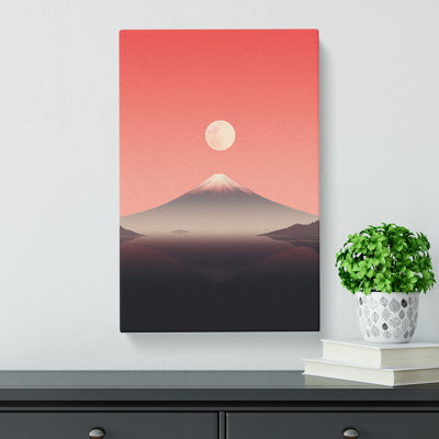 Mount Fuji Minimalism No.2 - Wrapped Canvas