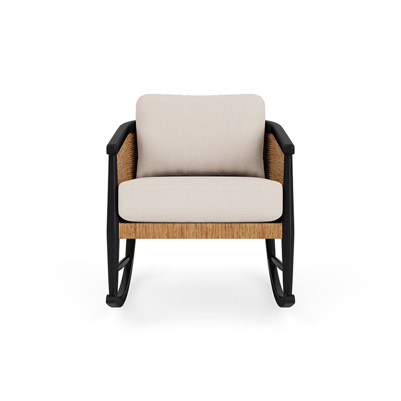 Galloway Outdoor Rocker Chair, Canvas Birds Eye