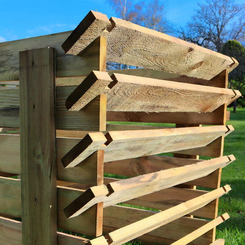Lache Easy Fill Wooden Compost Bin Composter 897 Litres