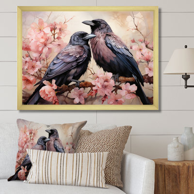 Corbeau gracieux monarques I - animaux, art mural, salon