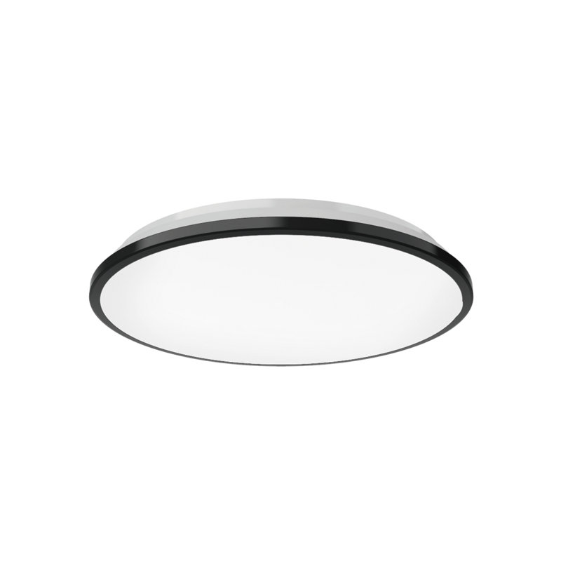 Brook LED Flush Mount, Black, 2.25" H x 11.13" W x 11.13" D
