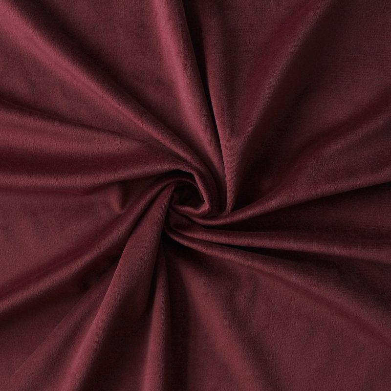 Velvet Room Darkening Curtain Pair, Red, 50" x 132" 